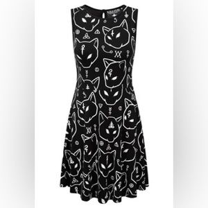 🖤🦇 Killstar Azrael Skater Dress Goth kitty cat witchy occult alternative 2XL